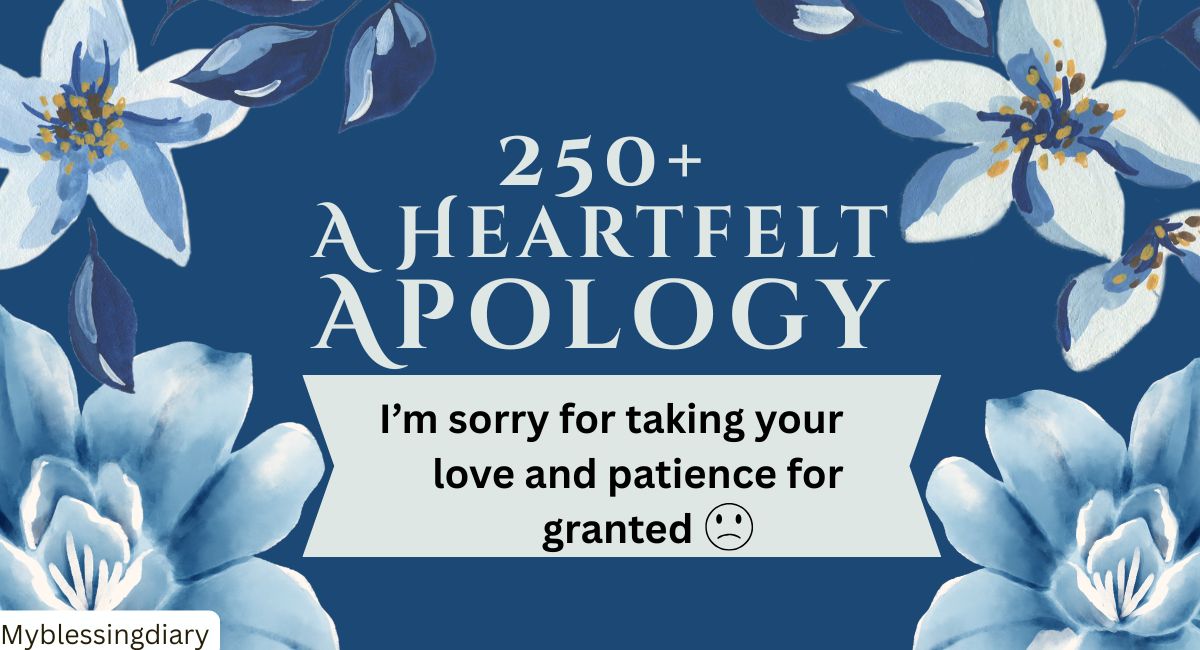 Apology Messages for Him to Heal Love
