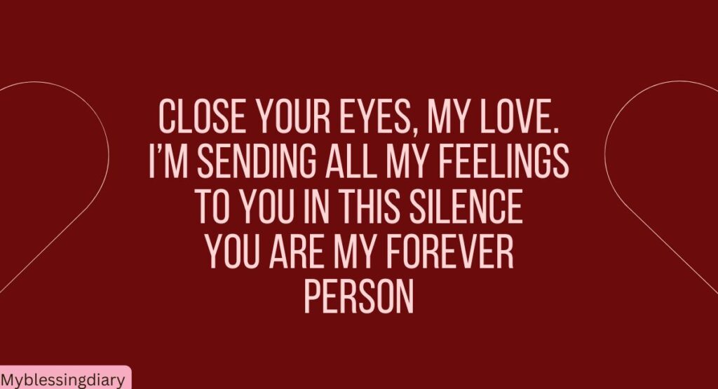 Deep Good Night Message for My Love