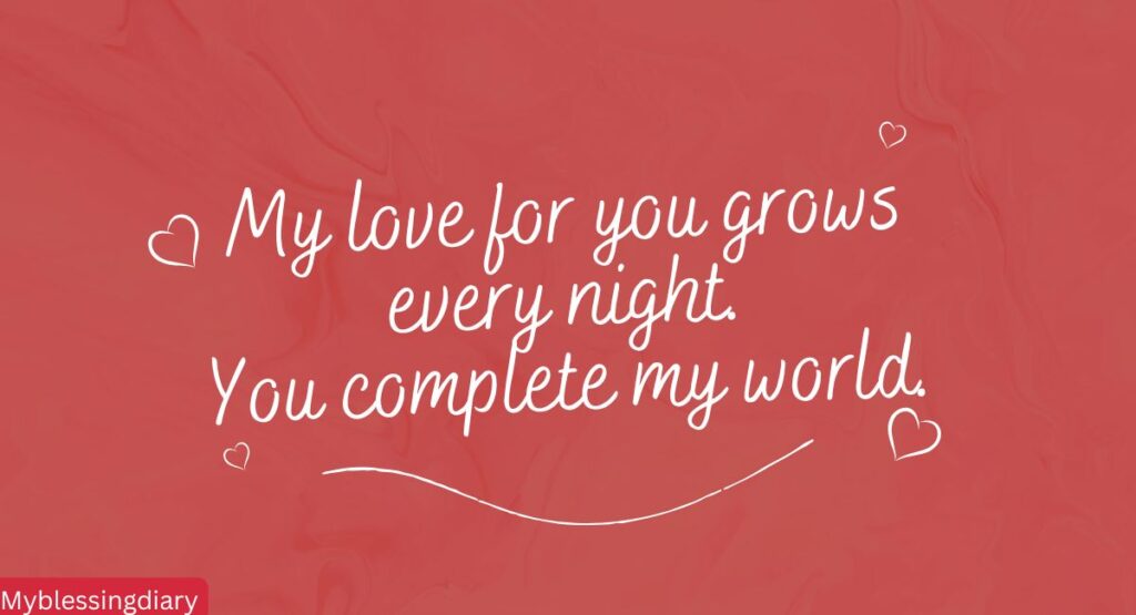 Heart Touching Good Night Messages for My Love