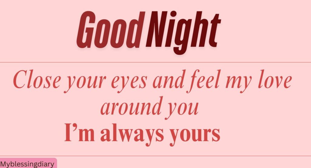 Sweet and Short Good Night Messages for My Love