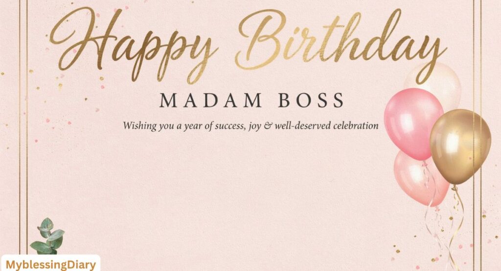 Birthday Wishes to Madam Boss from the Whole Team with Gratitude and Cheer