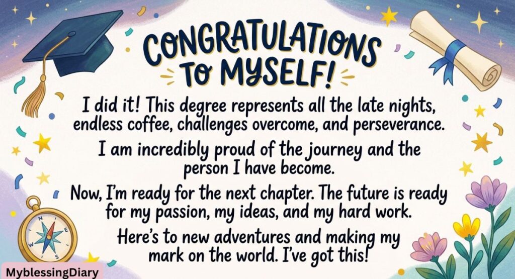 Graduation Message for Myself
