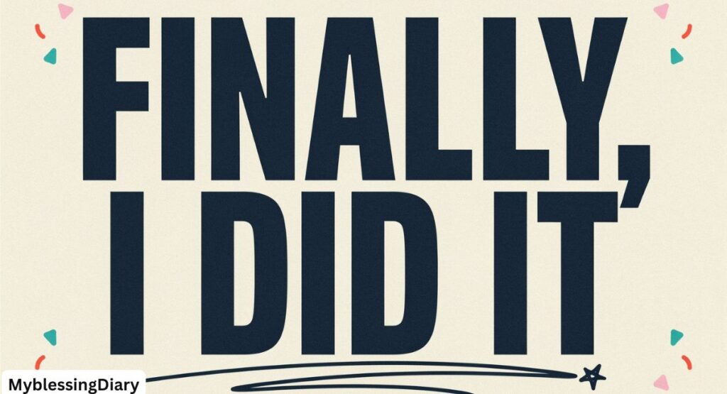 Graduation Message for Myself