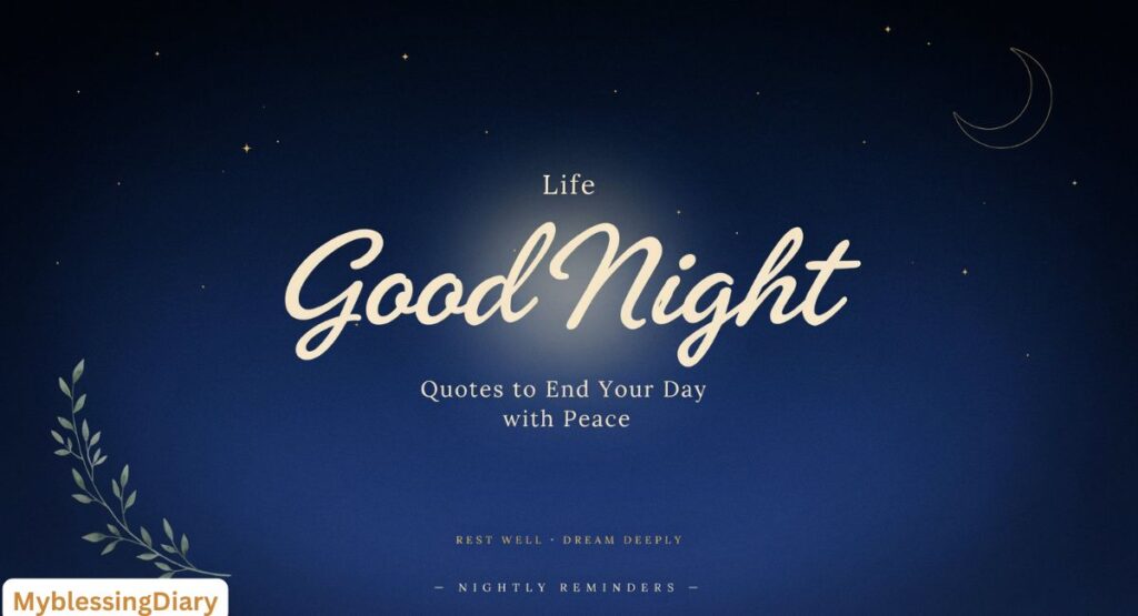 Positive Good Night Quotes