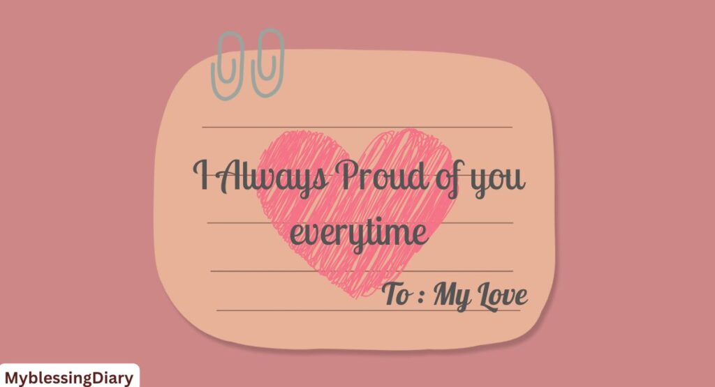 Always Proud of You