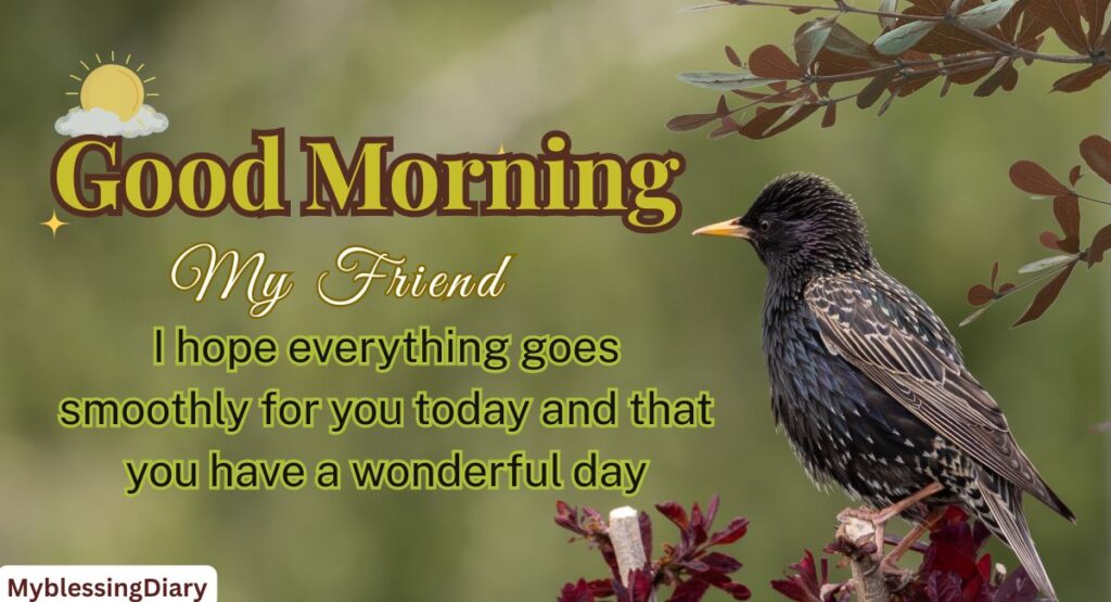 good morning message for a friend