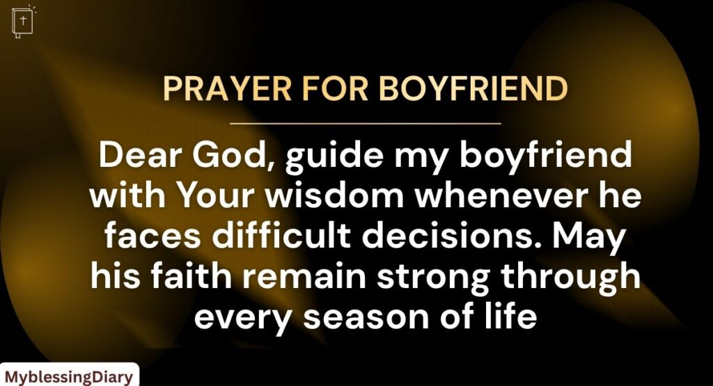 Prayer for My Boyfriend