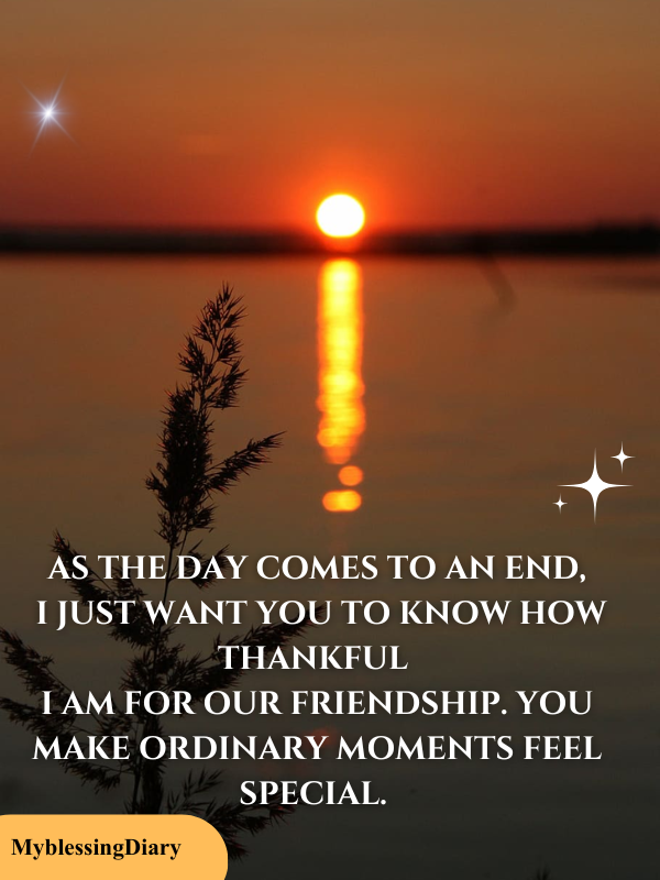 Sweet Good Evening Blessings for a Friend