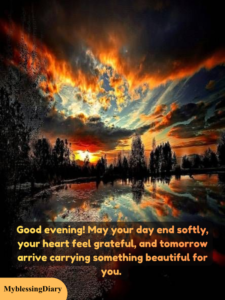 good evening message for a friend