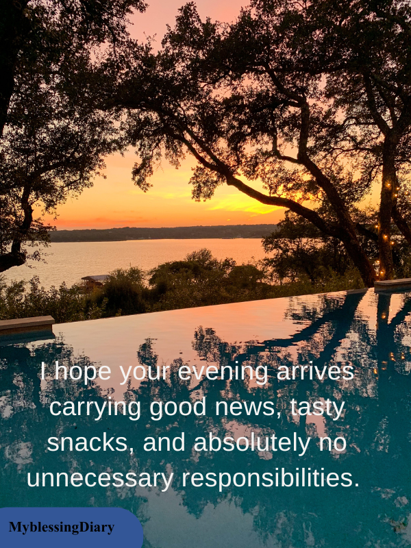Sweet Good Evening Blessings for a Friend