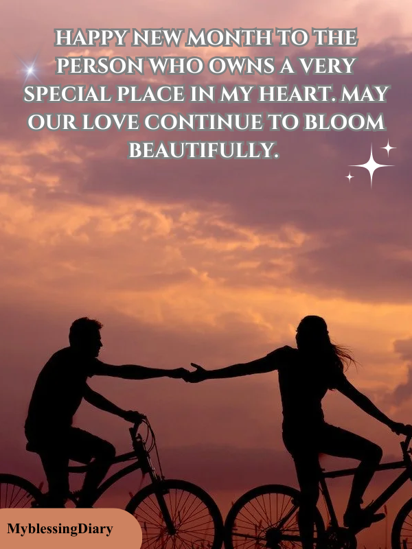 Sweet New Month Wishes to My Love