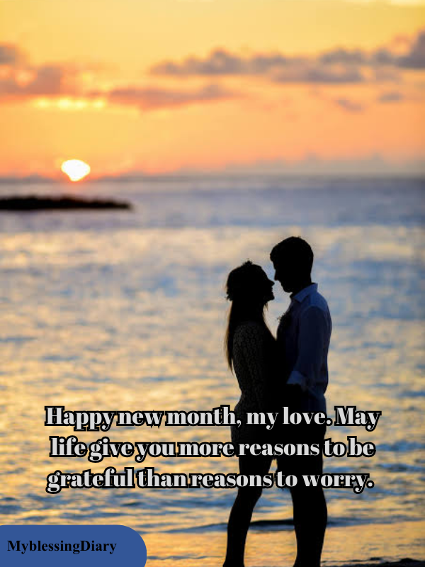 Sweet New Month Wishes to My Love