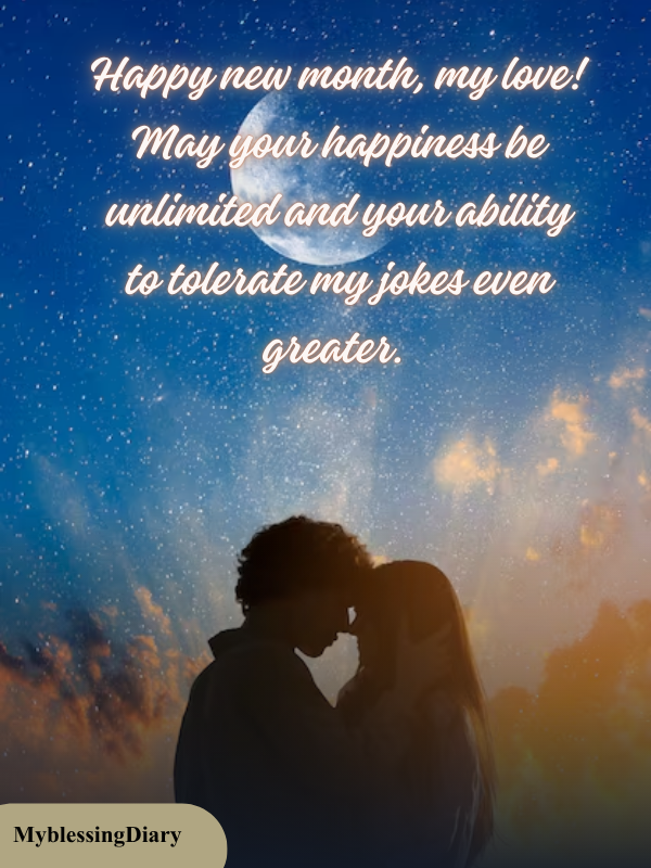 Sweet New Month Wishes to My Love