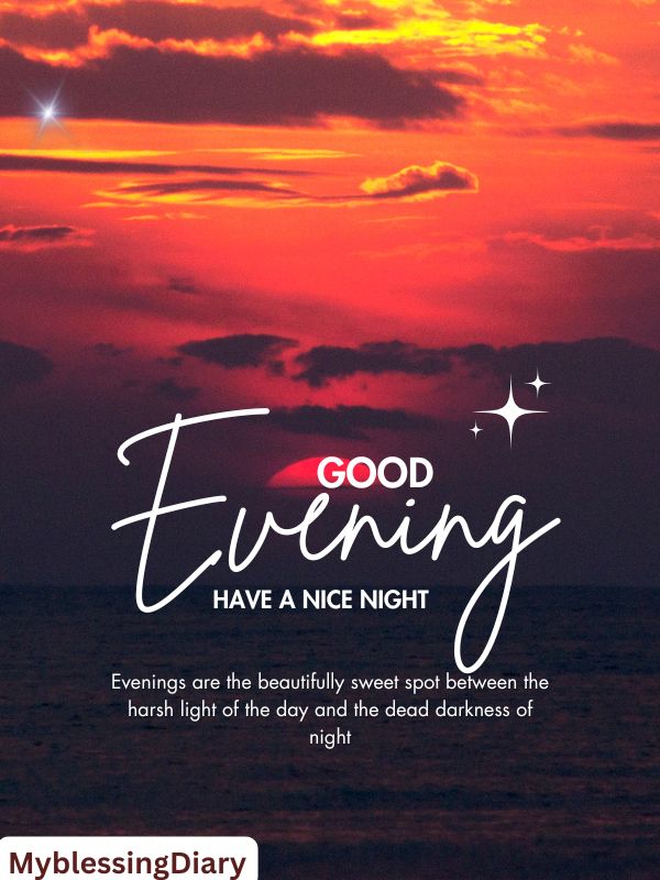 Beautiful Evening Greeting Blessings
