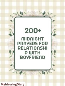 Midnight Prayers for Relationship With Boyfriend
