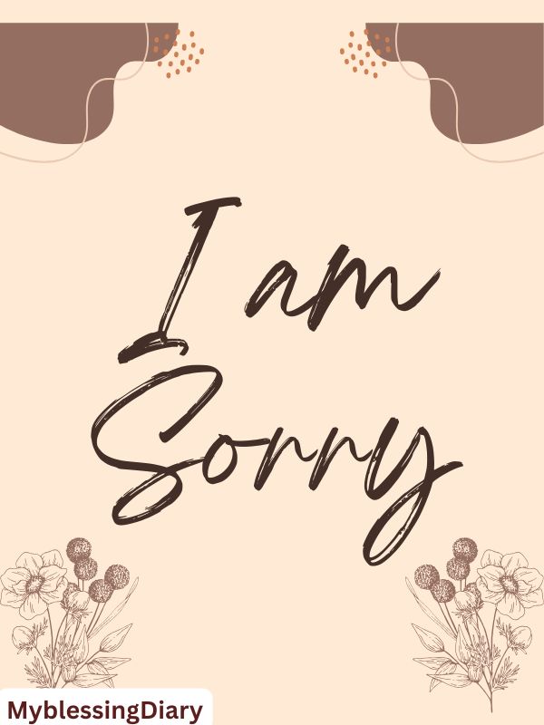 i am sorry