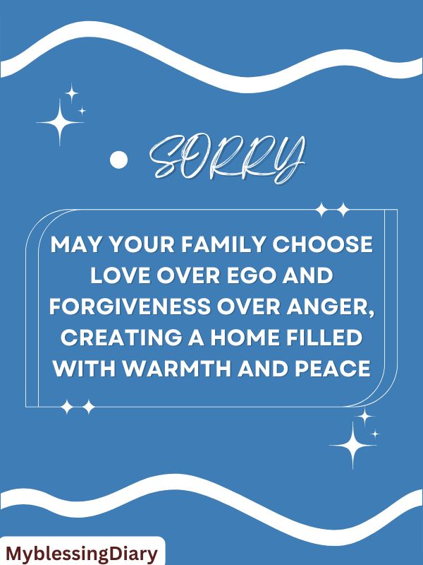 sorry family quotes